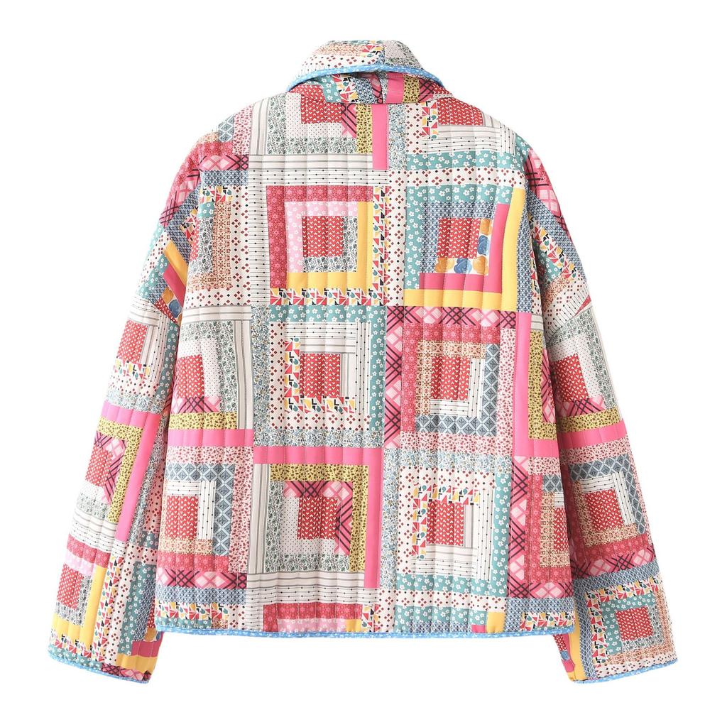 Женская модная куртка, осенняя стеганая хлопковая куртка, этническая хлопковая куртка, хлопковая одежда, винтажный кардиган