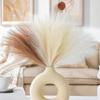 9PC DIY Fluffy Artificial Pampas Grass Bouquet Fake Reed Flower Plant Wedding Living Room Home