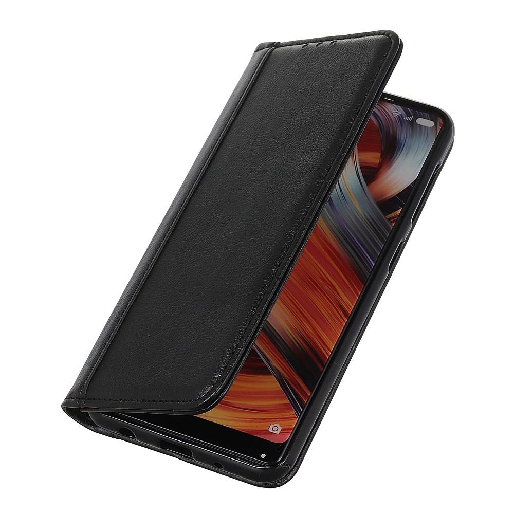 Samsung Galaxy S25 Edge Split Leather Flip Case, Black