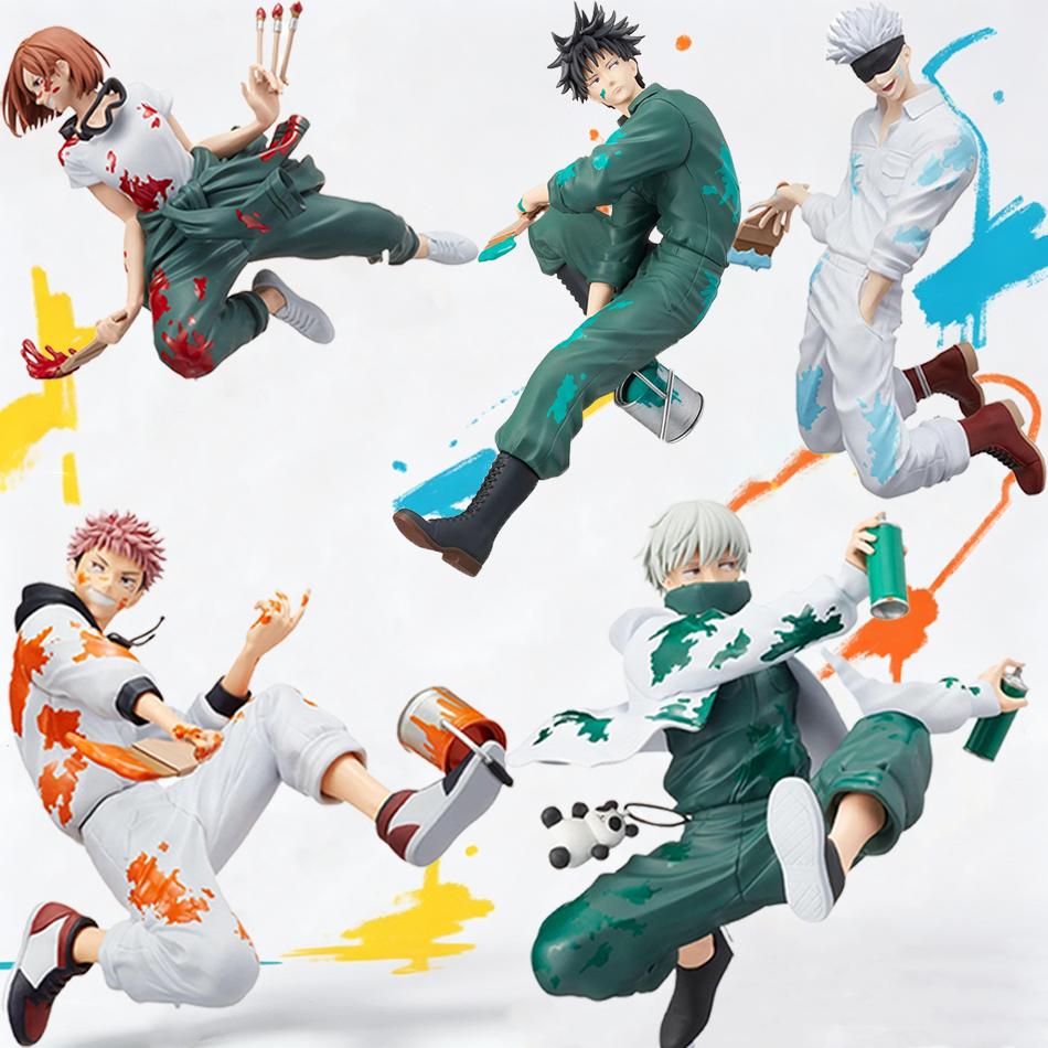 Новые Фигурки Аниме Jujutsu Kaisen GRAFFITI BATTLE Фусигуро Мэгуми Кугисаки Нобара Годзё Сатору Игрушки