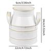 Floral Bucket Flower Vase Iron Planter Milk Can Jug for Patio Home Table Centerpieces