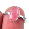 Natural Rhodochrosite Gemstone Handmade 925 Solid Sterling Silver Ring S.7 p7C26