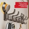 Настенная вешалка с прочной присоской и крючком для одежды без сверления