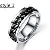 Anxiety Ring Figet Spinner Rings For Women & Men Stainless Steel Rotate Freely Spinning Anti Stress Accessories Jewelry Gifts