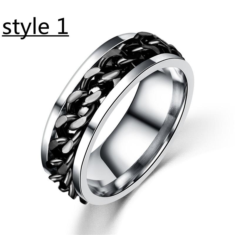 Anxiety Ring Figet Spinner Rings For Women & Men Stainless Steel Rotate Freely Spinning Anti Stress Accessories Jewelry Gifts