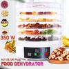 NEW Electric Food Dehydrator for Fruits and Vegetables 350W Temperature Adjustment 5 Trays Snacks Air Dryer 110/220V