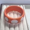 Wide Y2K Style Bangle Polka Dot Cuff Bracelet Resin Bracelets  for Women Girls Minimalist Jewelry