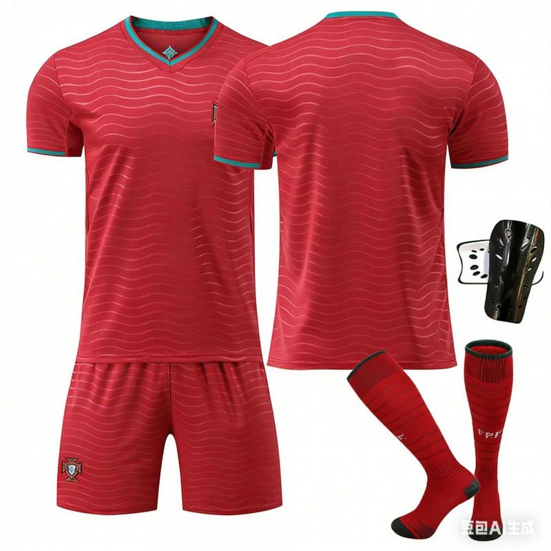 2026 Portugal Home Soccer Jersey CR7 7 Short Sleeve National Team Football Shirt Sports Training Top