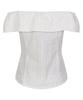 LALAFOX Off-Shoulder Blouse White Bq2Wb002