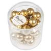 Renaissance Glass Beads , 10mm Ø, Gold, Box 35 Pcs