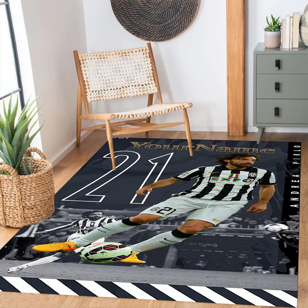 Juventus Personalized Name Area Rug Design for Dormitory Game Room Kitchen Decorate room Anti-slip Rug Anime Office Decor Wedding Party Gift