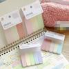 100Sheet Simplicity Sticky Note Solid Color Mini Notepad Creative Study Memo Pad for Kid Lovely Stationery Adhesive Index Note