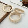 Ingemark 3Pcs/Set Vintage Beige Resin Bangles for Women on Hand 2026 New Trend Boho Stacking Charm Bracelets Y2K Jewelry Gift