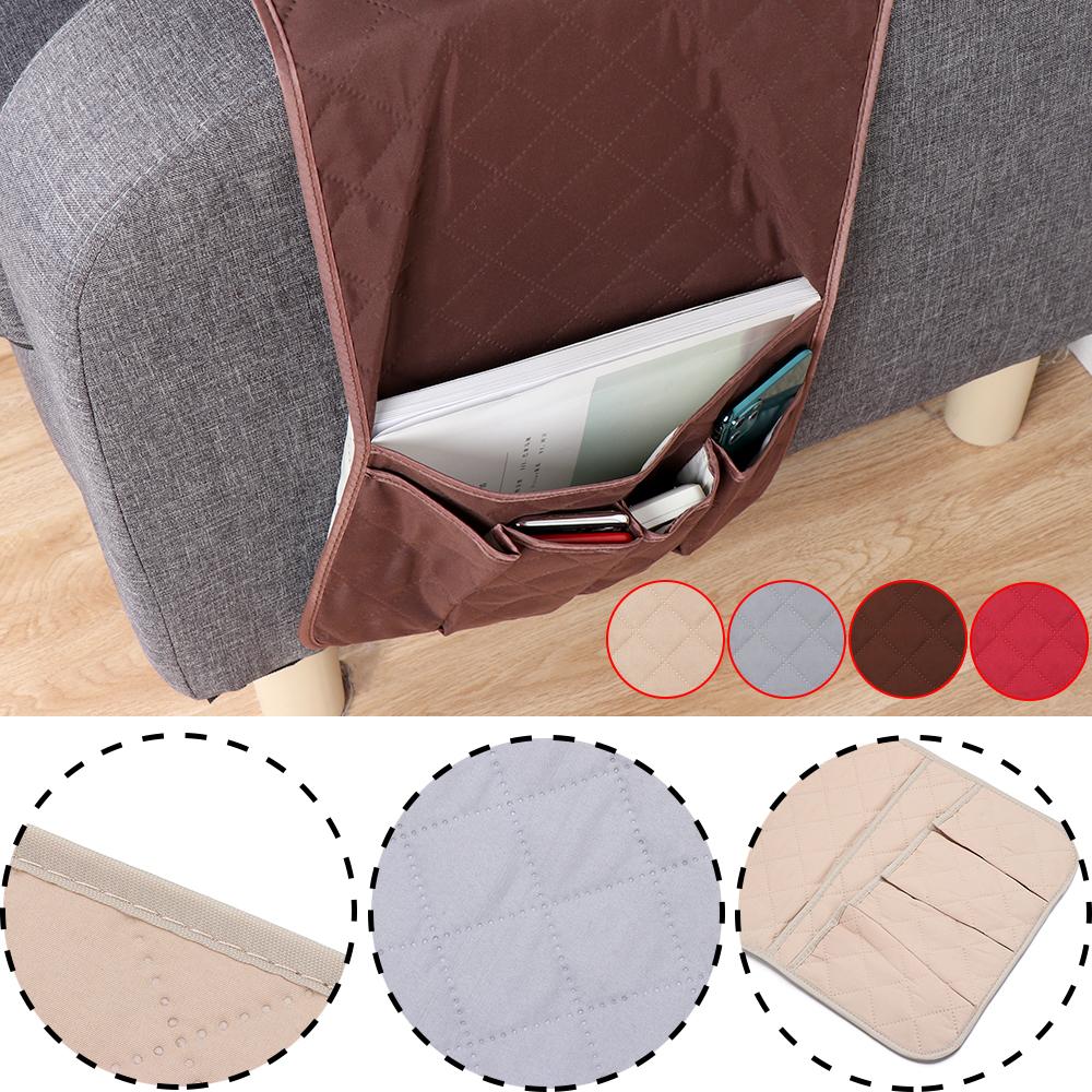 Living Couch Remote Control Storage Pockets Sofa Storage Bag Bedside Storage Organizer Hanging Bags