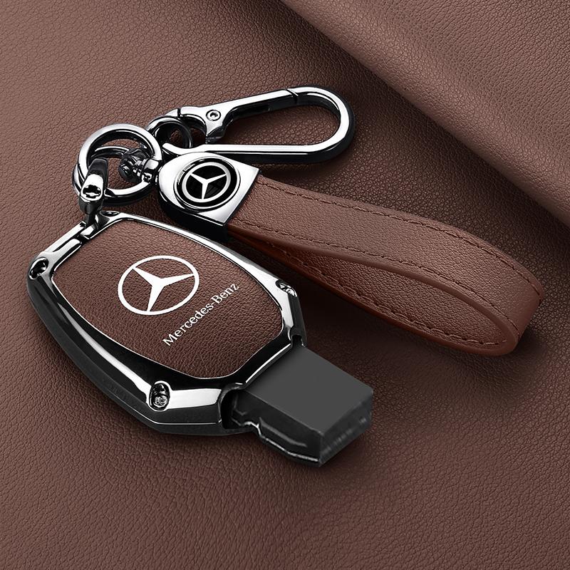 ZJH5 Car Smart Key Case Cover Metal Protect Shell Keychain For Mercedes Benz B C E S Class W204 W212 X204 W222 W246 W447 GLK GLA CLA