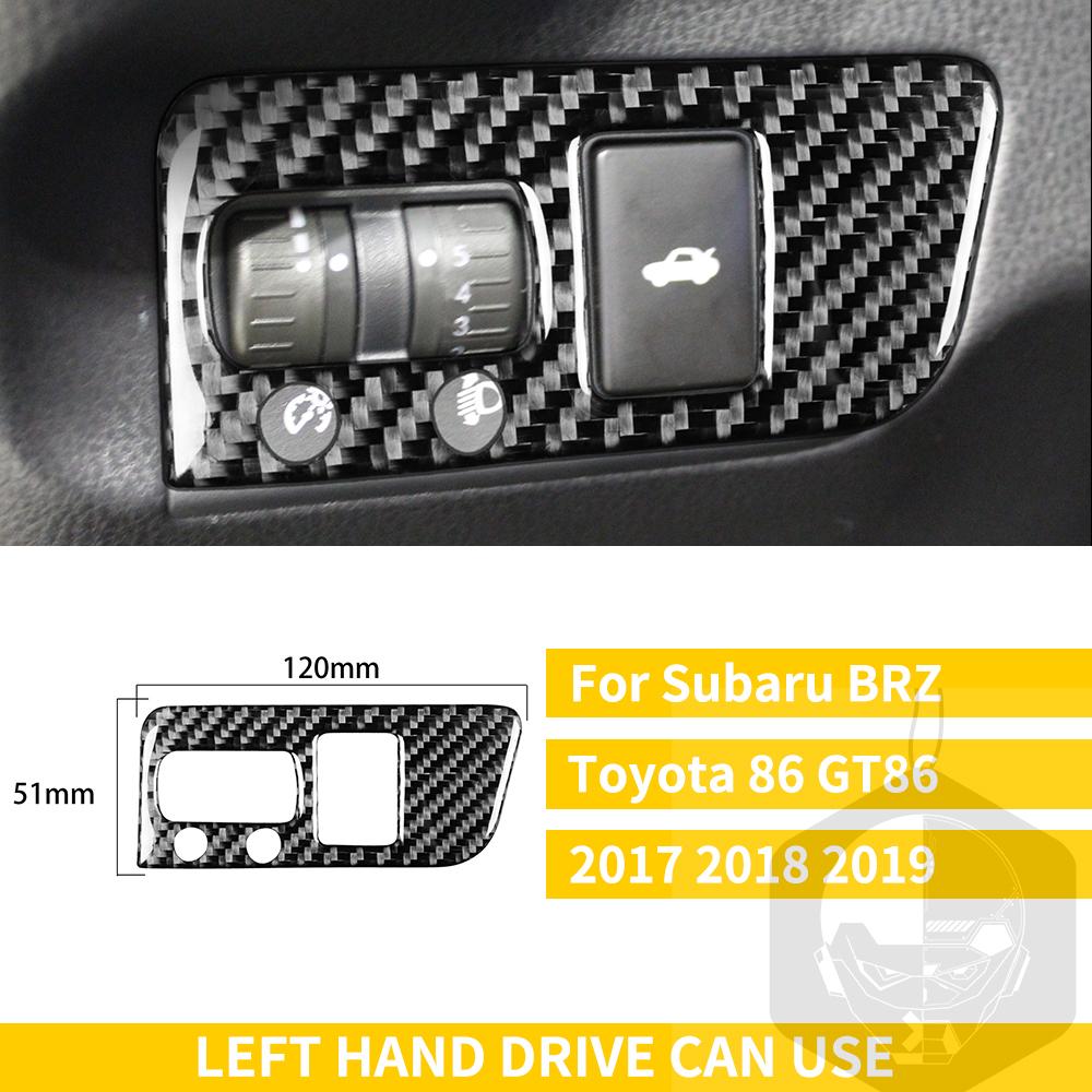 Для Subaru BRZ Toyota 86 GT86 2017 2018 2019 автомобильные аксессуары из углеродного волокна, держатель чашки переключения передач, накладка для кондиционера
