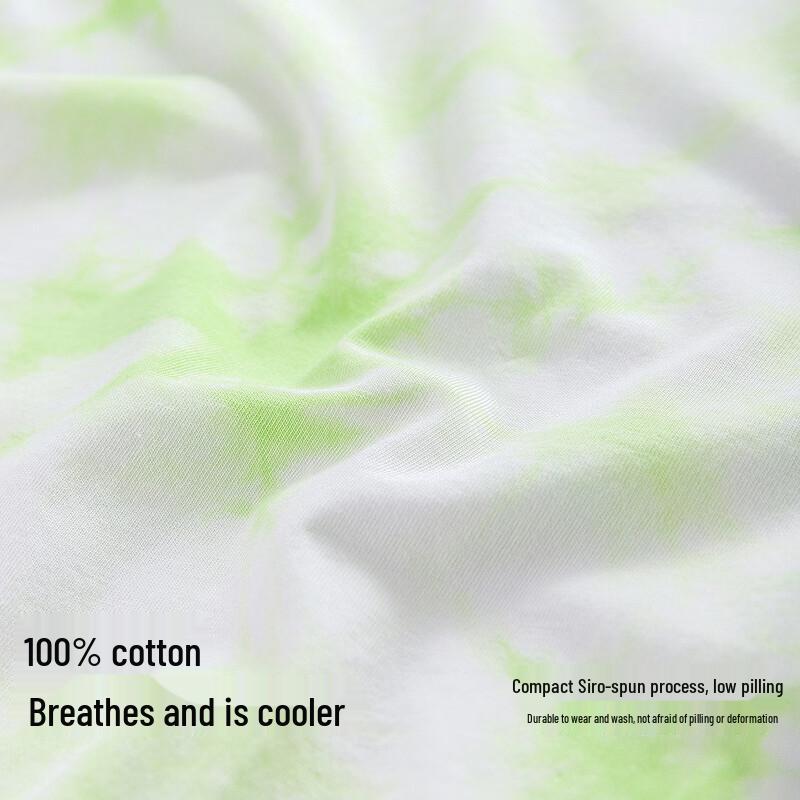 minibala Unisex Pure Cotton Tie-dye Short Sleeve T-Shirt