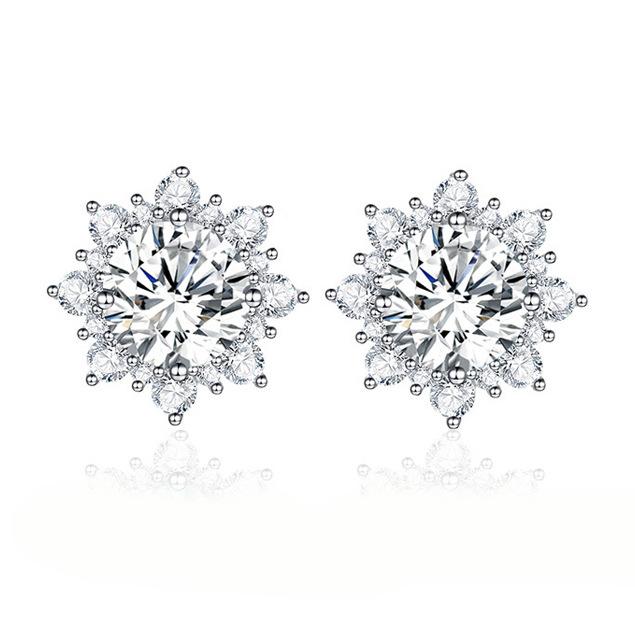 2026 Two Carat Sunflower Set, Diamond Ring, Necklace, Stud Earrings Women's Fashion Accessories