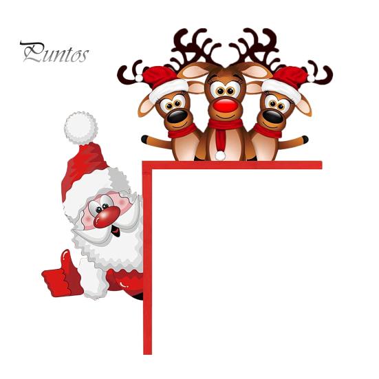 Christmas Door Corner Decoration Rustic Wooden Santa Claus Elk Gnome Elf Left Right Door Frame Sign Front Door Edge Topper Sitter Holiday Ornament