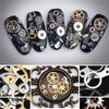 Mixed Patterns DIY Tips Time Gear 3D Flakes Hollow Metallic Nail Sequins Manicure Decor