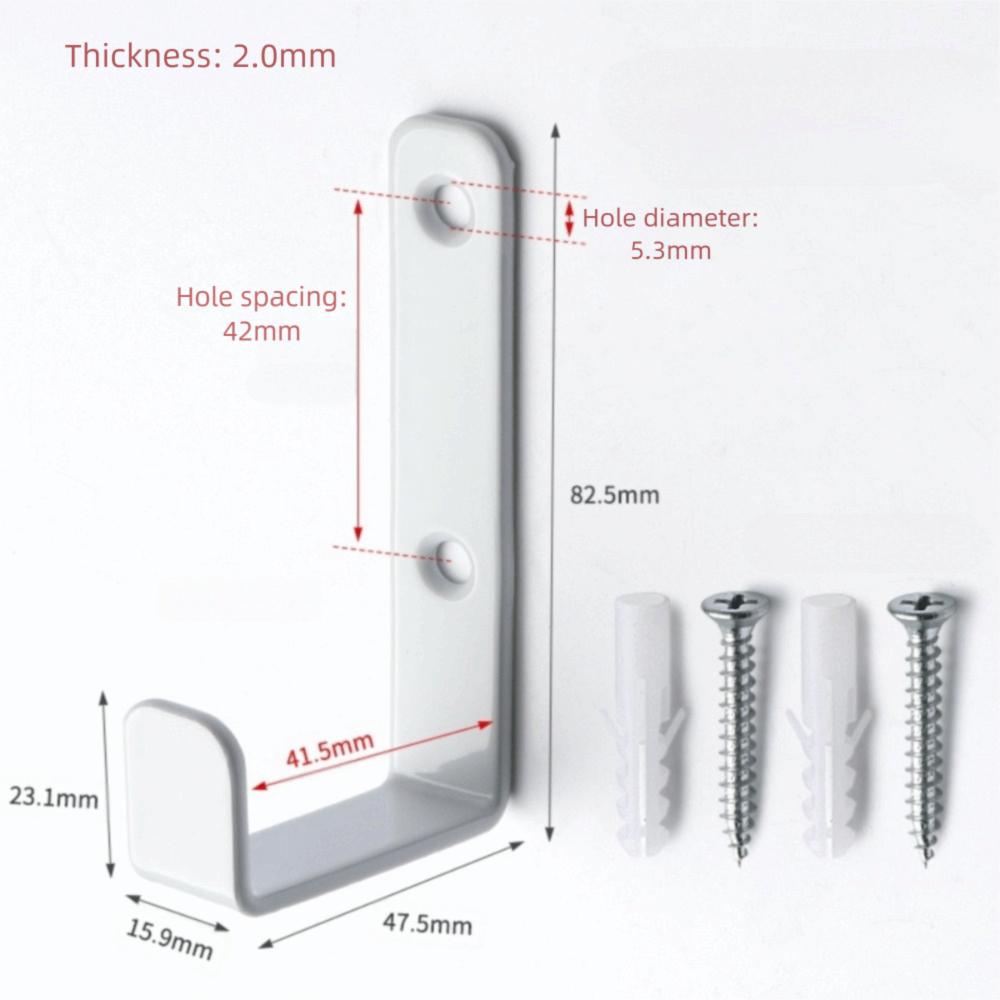 5 шт./комплект Металлические крючки для вешалки с винтами Одинарные крючки-когти Настенные крючки Многоцелевой Экономия места Вешалка для одежды