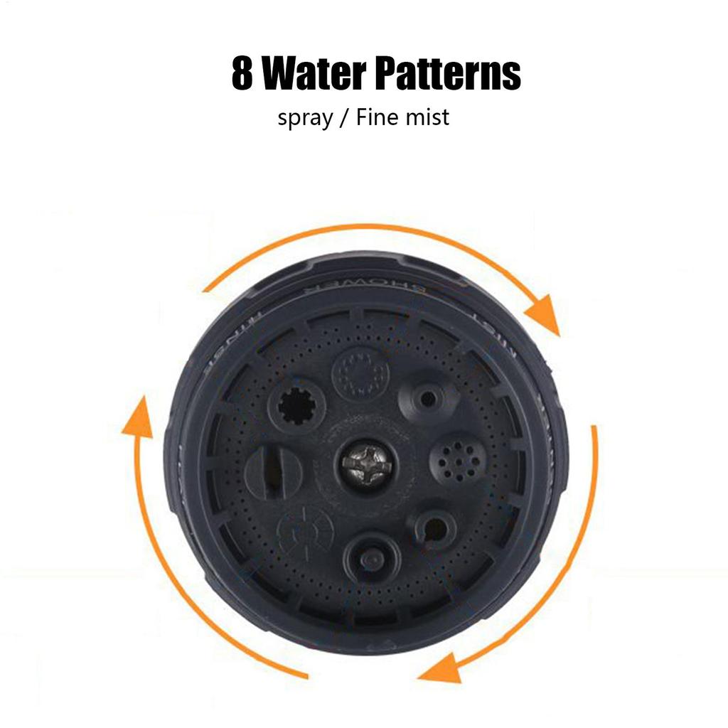 Water Hose Nozzle Spray Nozzles For Garden Hose 8 Adjustable Spray Patterns High Pressure Irrigation Attachment Head For Car
