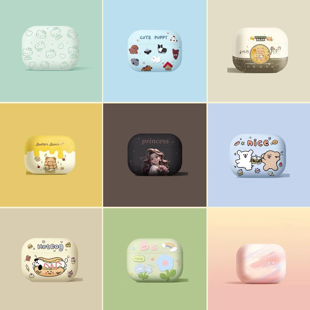 Подходящий защитный чехол для AirPods4 Pro2 Apple 3-го поколения 4-го поколения Чехол для наушников Всесторонний чехол для беспроводных Bluetooth-наушников