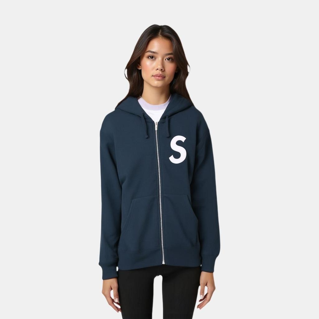 Supreme FW23 Week3 S Logo Zip Up Hooded Sweatshirt Jacket 'Green' Men's SUP-FW23-071