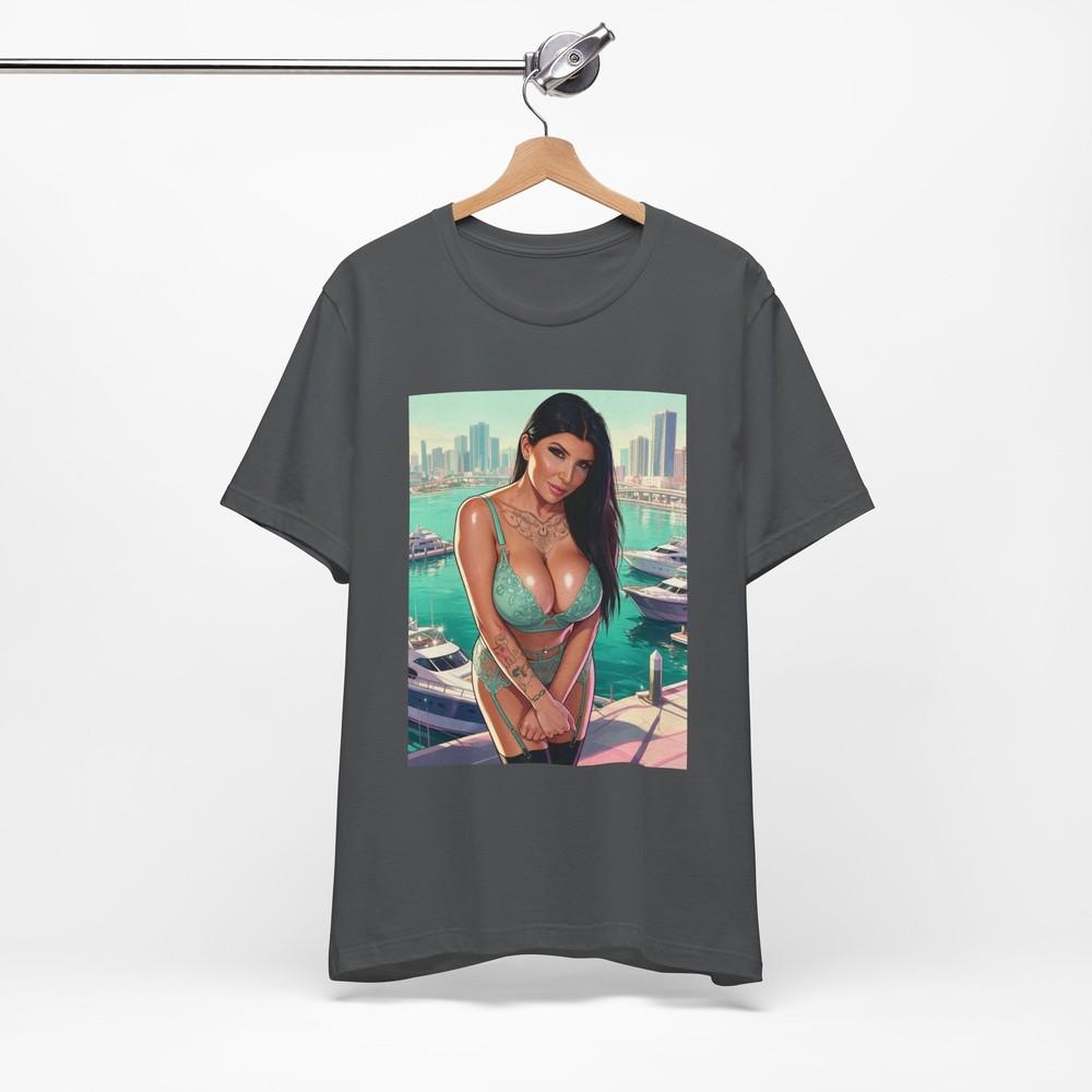 Romi Rain Bikini Pinup T-Shirt | Graphic Streetwear Print Tee