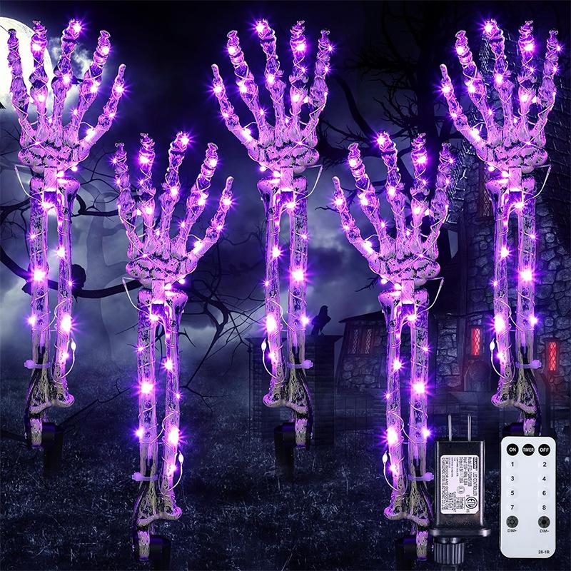 Halloween decorations, glowing ghost hands, Halloween yard lights, ghost hands decoration props
