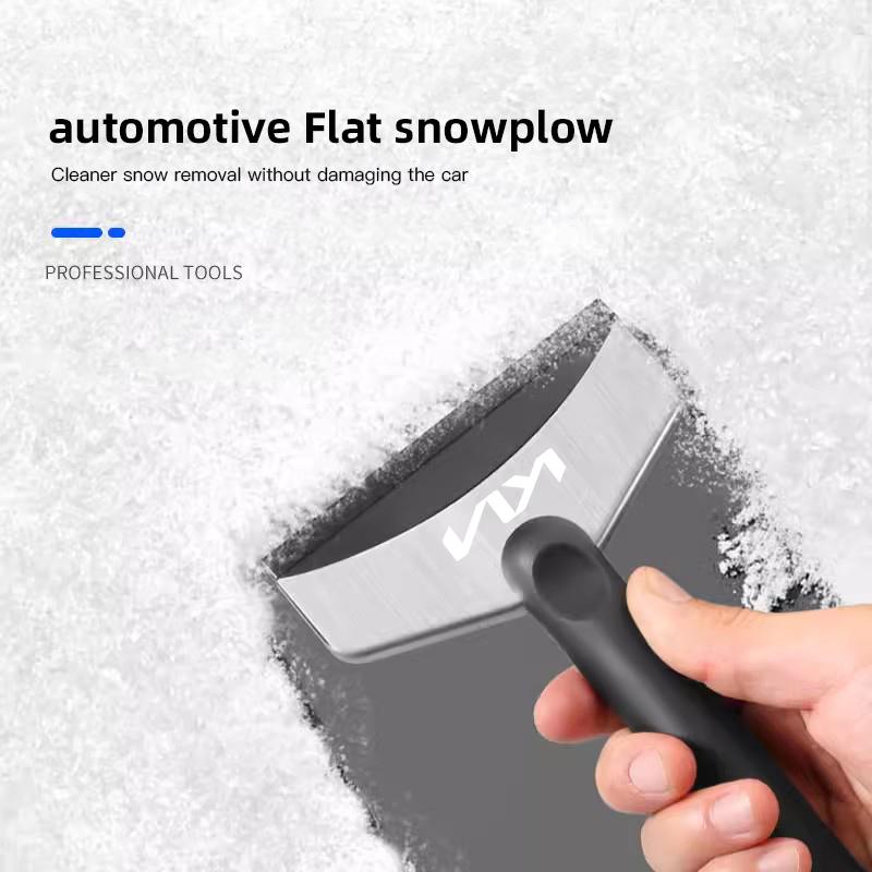 cqkzuh1 Car Cleaning Shovel Snow Brush Glass Ice Scrapers Tool Accessories For KIA EV6 Stinger RIO Sorento Picanto Ceed Borrego Syros K4