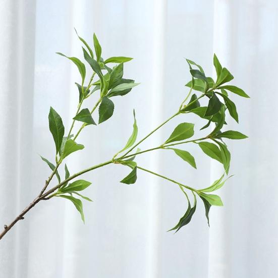 Искусственная ветка без полива, декоративная, яркая, креативная, искусственная ветка Pieris Japonica, листья, декор, украшение для рабочего стола