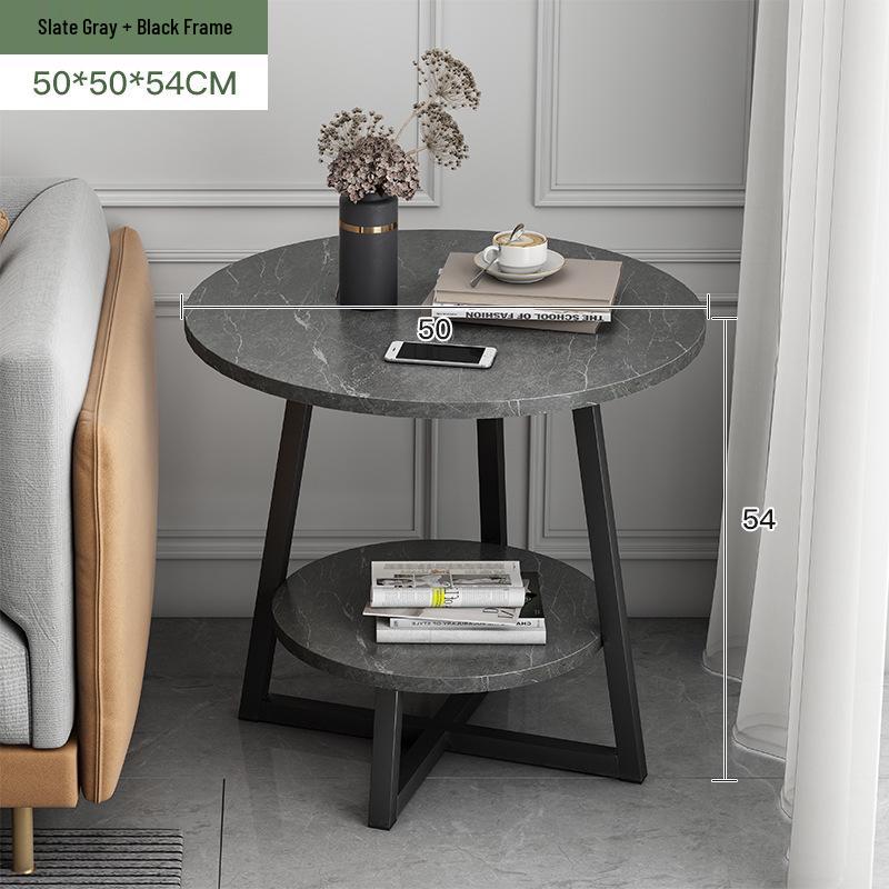 Nordic Minimalist Small Round Coffee Table for Living Room