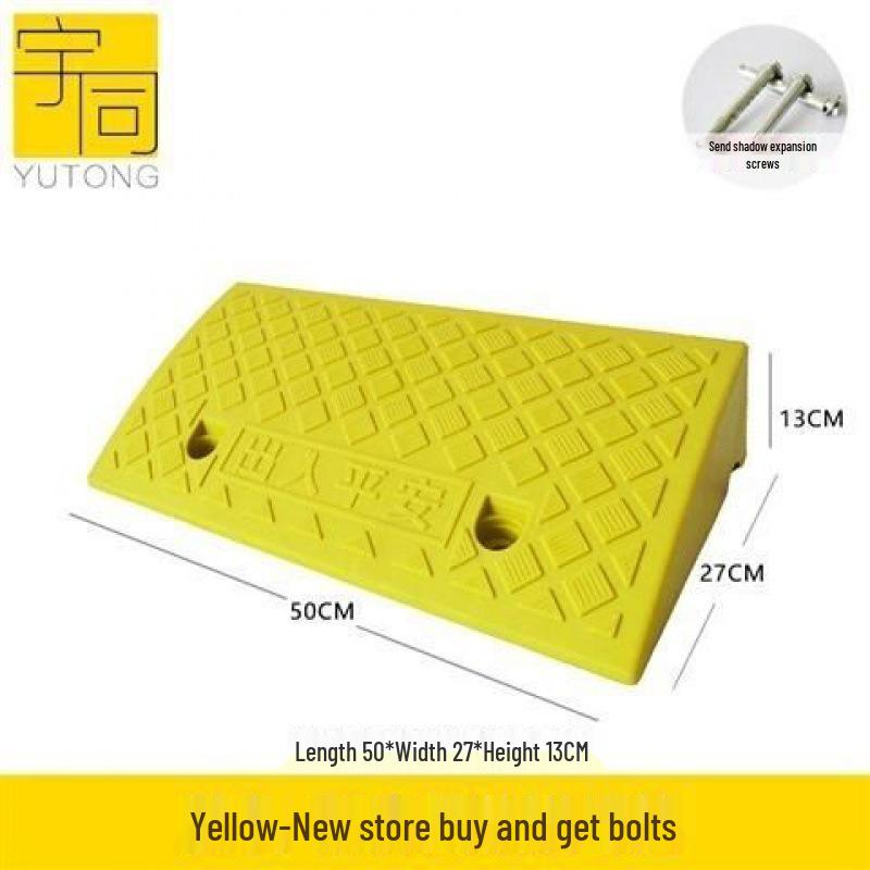 Треугольная пластиковая автомобильная аппарель для порога и подушка-лежачий полицейский