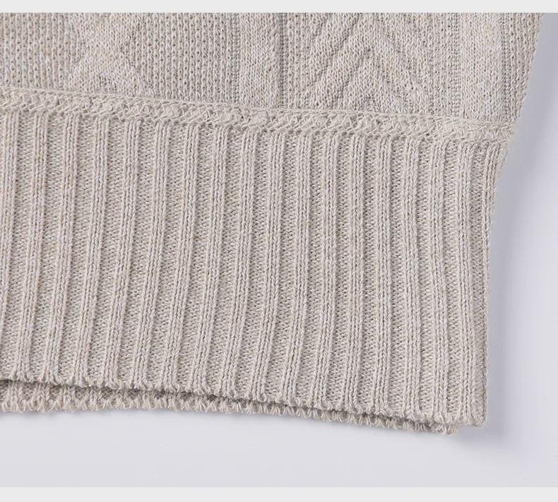 Men's Trendy Loose-Fit Round Neck Pullover Sweater, Autumn/Winter Plus Velvet Thickened Casual Wear