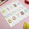 Candy Color Happy Birthday Number 1 2 3 4 5 6 7 8 9 Candle Multi Colored First Year Celebration Cake Decoration Children's Party