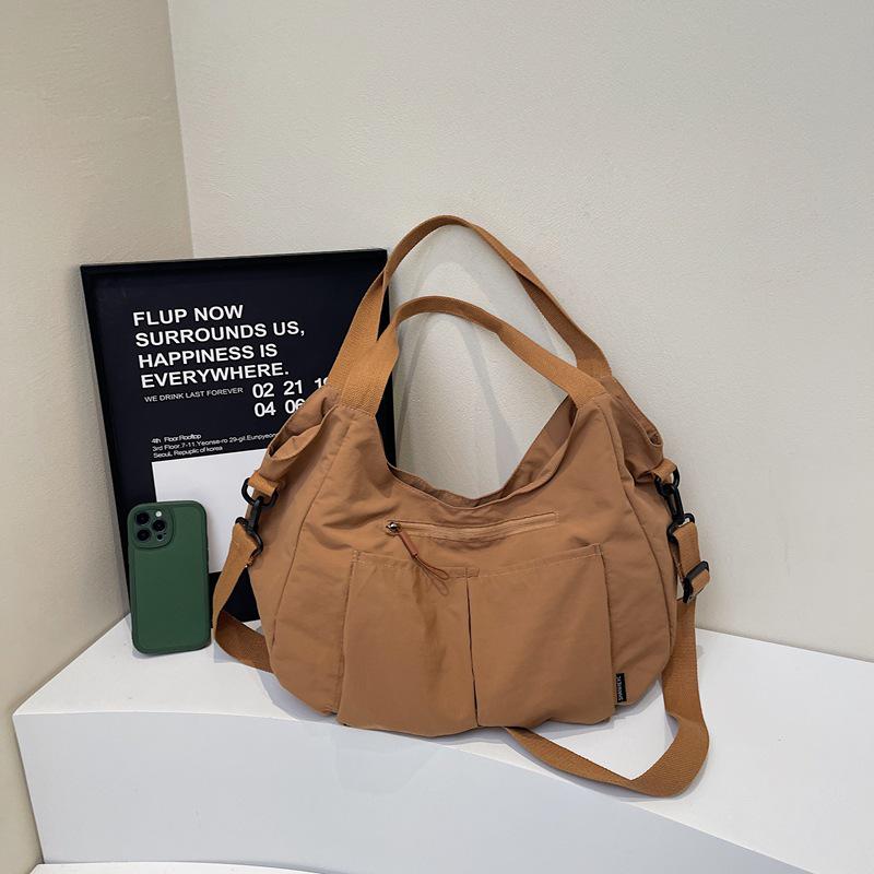 Осенняя женская сумка-тоут и кроссбоди премиум-класса большой вместимости с плиссировкой