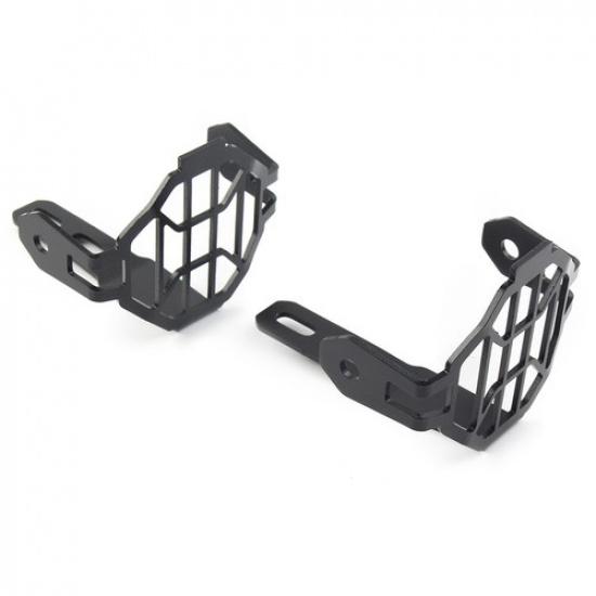 Black Headlight Guard Protector Grill Cover For BMW R1200GS R1250GS F750GS ADV