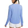 Nike Dri-Fit One Moisture-Wicking Crew Neck Pullover Quick-Dry Long Sleeve T-Shirt Women T-Shirt Blue FN2802494