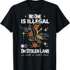 Никто не нелегал На украденной земле мы ходим по земле коренных народов Футболка2