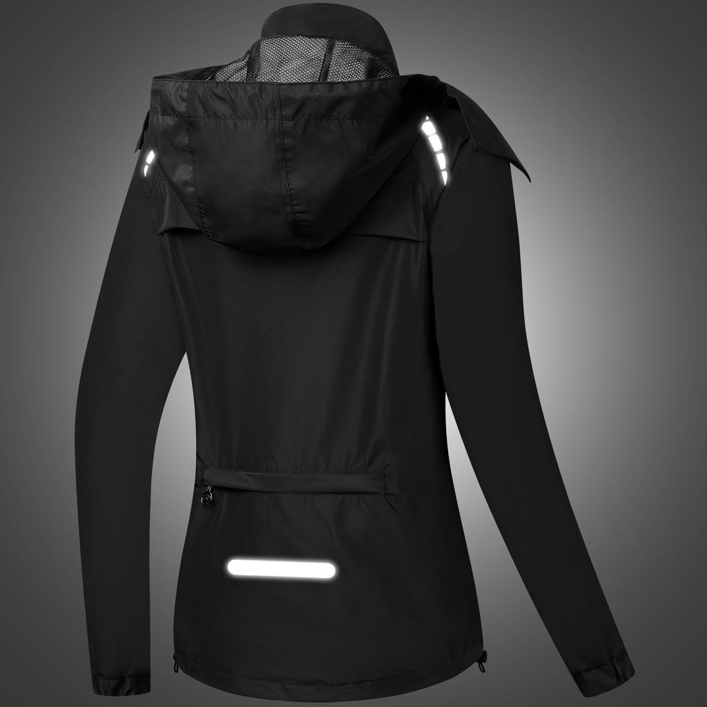 Женская легкая водонепроницаемая куртка Водонепроницаемая куртка для бега Куртка для походов Высокая видимость