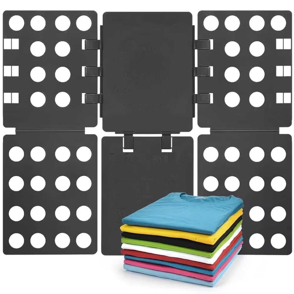 Practical Shirt Folding Board Lazy Person Plastic Clothes Folder Clothing Organizer Adults