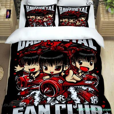 Постельное белье с принтом Babymetal Комплекты Подарочный набор Постельное белье Покрывало Комплект постельного белья Роскошный подарок на день рождения