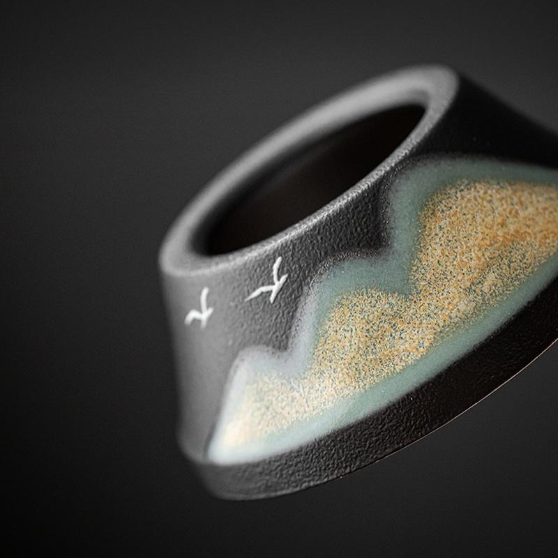 Керамическое ситечко для чая, фильтр для чая, фильтр для чая Юаньшань, аксессуары для чайного набора Кунг-фу