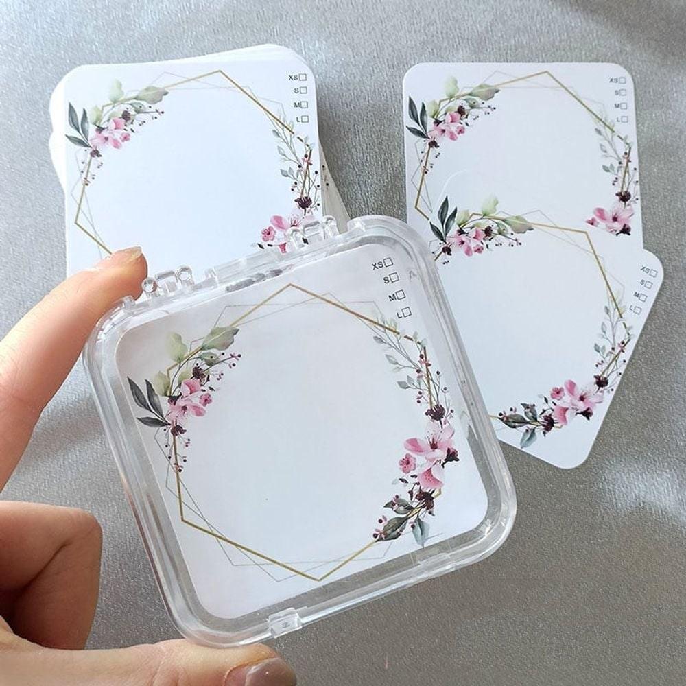 cha1243GX Nail Art Display Package Cards 60pcs Backing Paper Nail Art Nail Materials 1 Set C01-60pcs