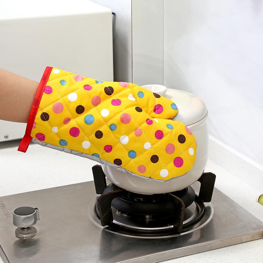 Кухонные перчатки для приготовления пищи в микроволновой печи, рукавицы, коврик для горшка, жаропрочная защита