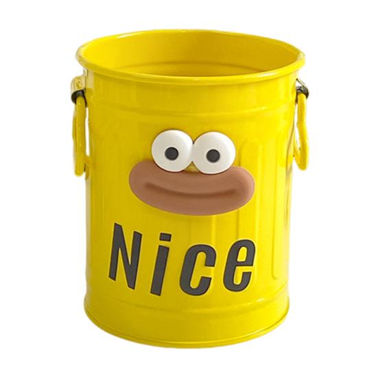 Cartoon Pen Holder Metal Storage Organizer for Pens Pencils Erasers Crayons Markers Large Capacity Desktop Pen Stand for Office School