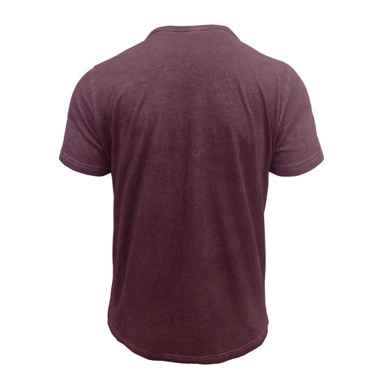 Мужская футболка с воротником Генри, короткий рукав, однотонная футболка с воротником на пуговицах, повседневная футболка-пуловер для спорта, путешествий, офиса