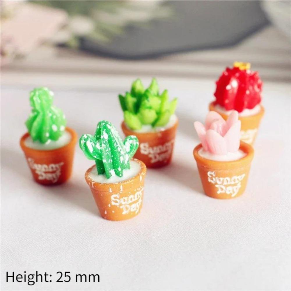 1:12 Dollhouse Miniature Mini Potted Plant Dollhouse Fairy Garden Miniature Flower Plant Diy Dollhouse Accessories