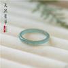 Натуральные нефритовые кольца Сертифицированные украшения из жадеита Мьянмы Женские лечебные драгоценные камни Тонкие ювелирные изделия Настоящее кольцо из жадеита Бирмы Подарки для женщин